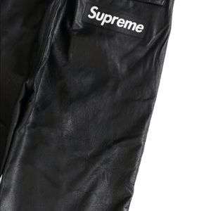 supreme leather pants
